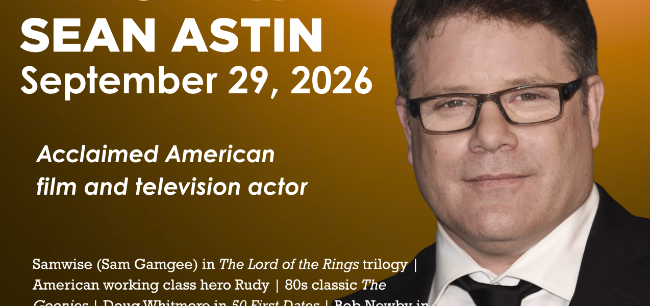 A Night with Sean Astin website graphic