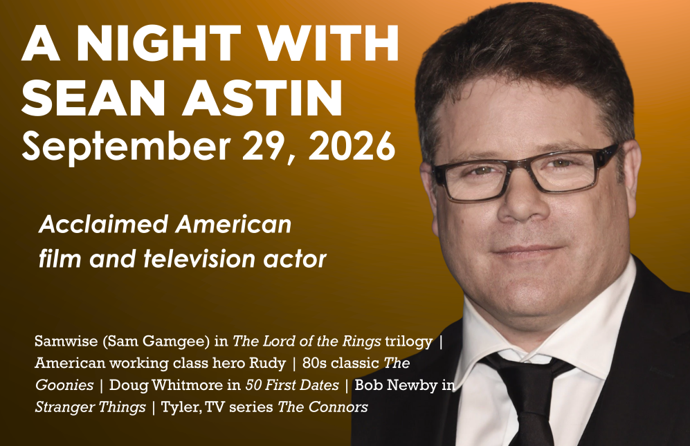 A Night with Sean Astin website graphic